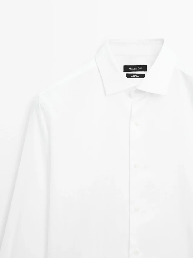 Slim Fit-skjorta i 100 % bomull Slim Fit-skjorta i 100 % bomull
