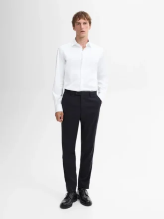 Slim Fit-skjorta i 100 % bomullspoplin
