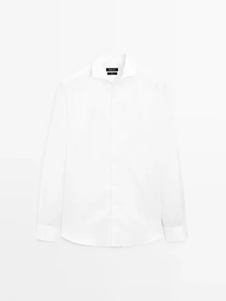 Slim Fit-skjorta i 100 % bomullstwill