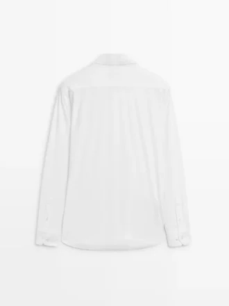 Slim Fit-skjorta i stretch