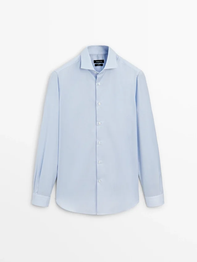 Slim Fit-skjorta med mikroränder Slim Fit-skjorta med mikroränder