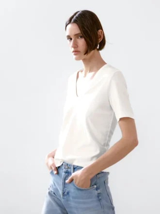 T-shirt i 100 % bomull med korta ärmar