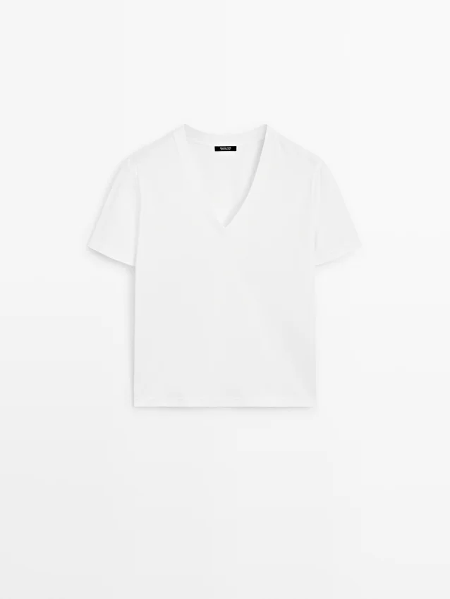 T-shirt i 100 % bomull med korta ärmar T-shirt i 100 % bomull med korta ärmar