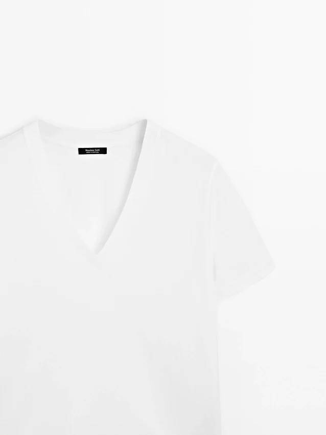 T-shirt i 100 % bomull med korta ärmar T-shirt i 100 % bomull med korta ärmar