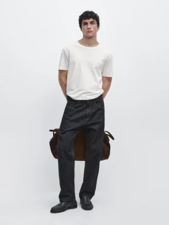 T-shirt i 100 % merceriserad bomull