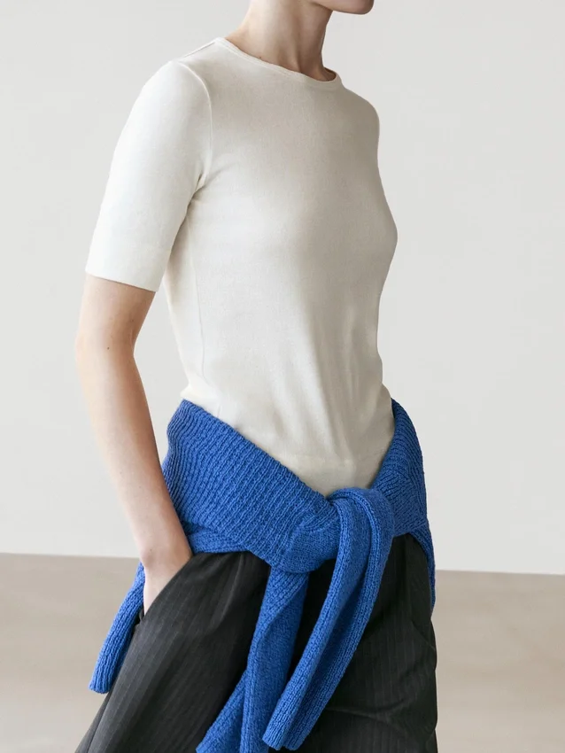 T-shirt i bomullsblandning T-shirt i bomullsblandning