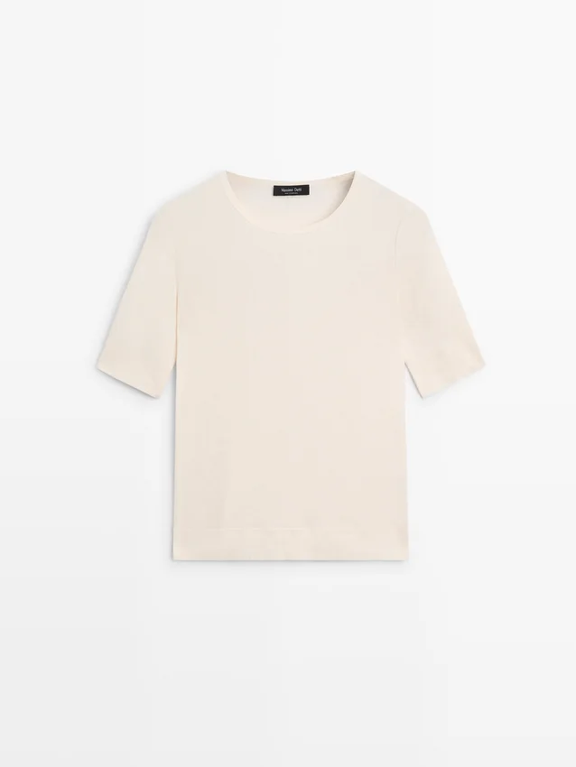 T-shirt i bomullsblandning T-shirt i bomullsblandning