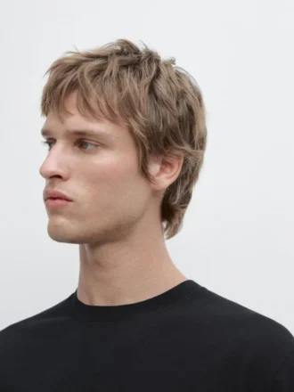 T-shirt i bomullstrik