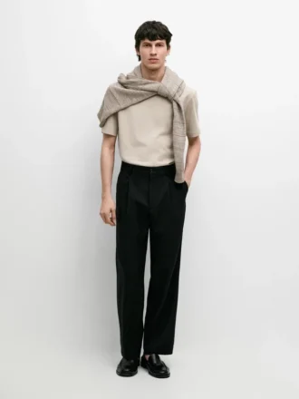 T-shirt med korta ärmar i bomullsblandning