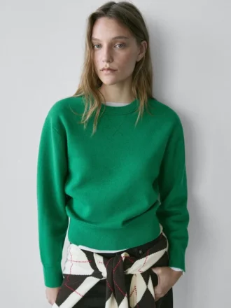 Tröja i bomullsblandning