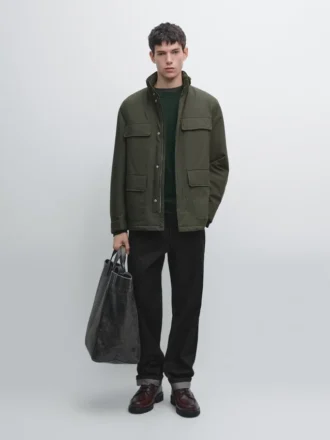 Vattenavvisande pufferjacka med fickor