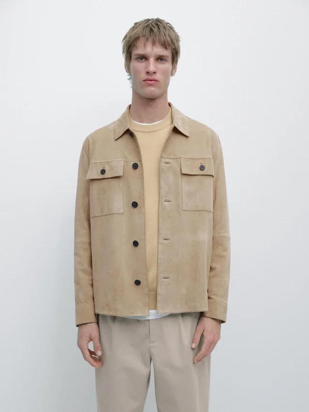 Över skjorta i mocka Över skjorta i mocka