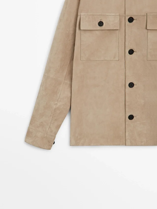 Över skjorta i mocka Över skjorta i mocka