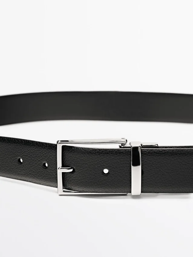 Vändbart bälte i nappaläder Vändbart bälte i nappaläder