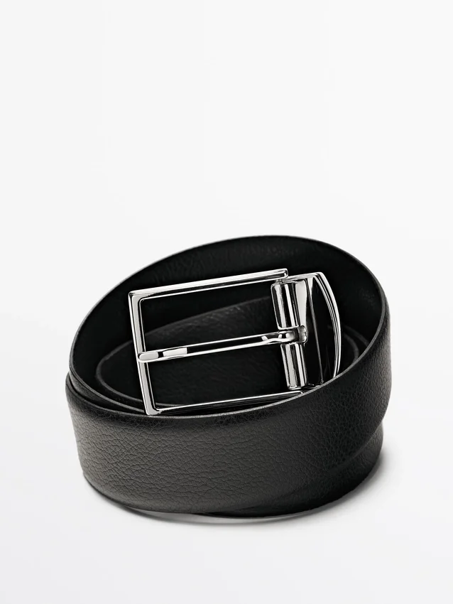 Vändbart bälte i nappaläder Vändbart bälte i nappaläder