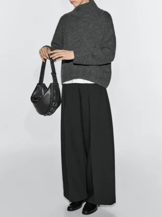 Väska i nappaläder med öljetter